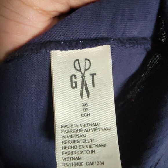 Goodthreads Mens Navy Blue Short Sleeve Pocket Casual V Neck T Shirt Size XSmall - Picture 8 of 9